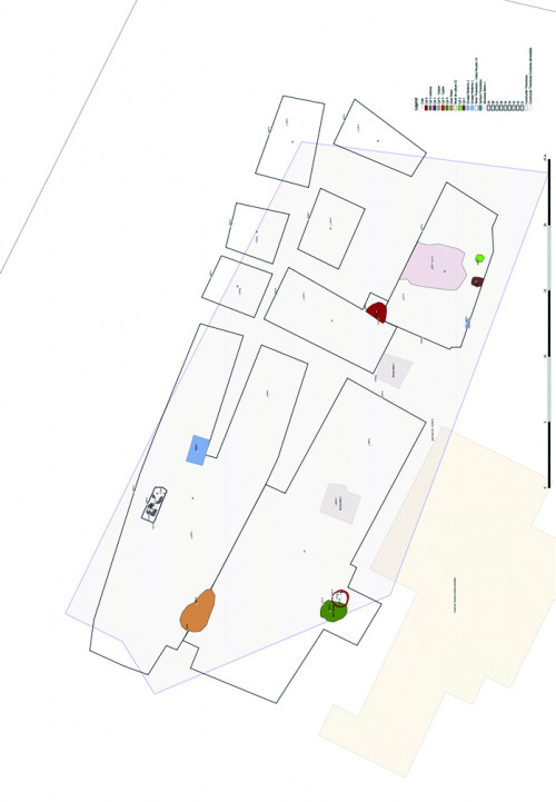 Pl. 4. Planul cercetărilor arheologice.